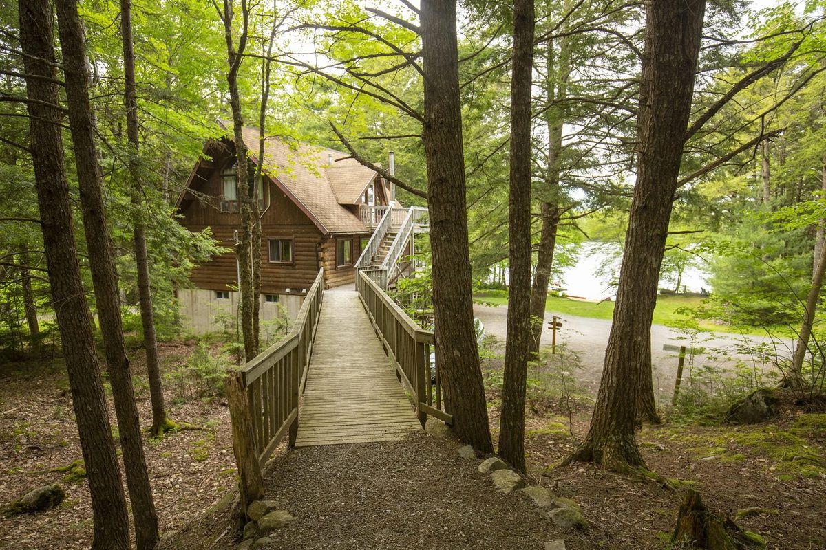 The log house by the water